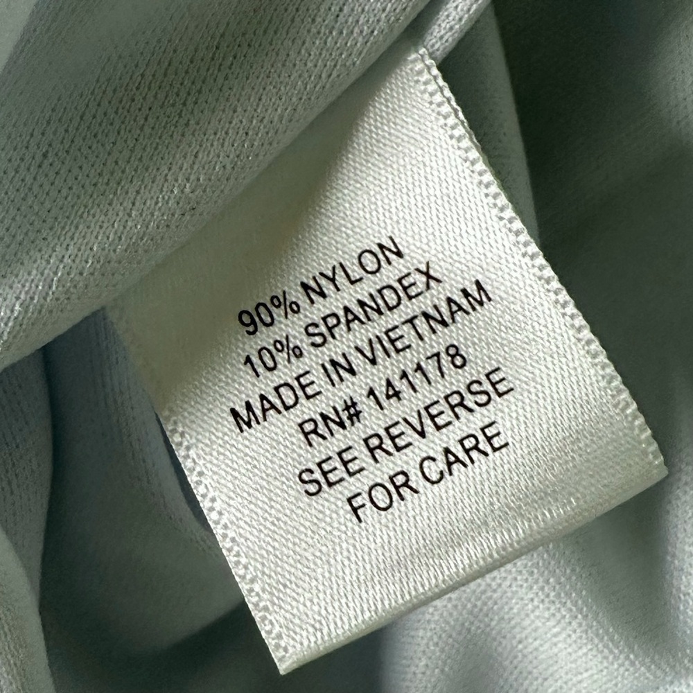 Kirious Y2K Slip Dress Sz M Stretch Embroidered Lace Mint Green Midi Strappy - Picture 11 of 11